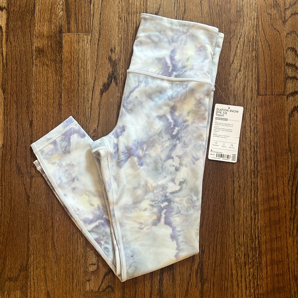 Athleta Elation Snow Dye 7/8 Tight